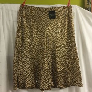 Designer Carmen Marc Valvo Collection Neiman Marcus 100% Silk Lined Skir…